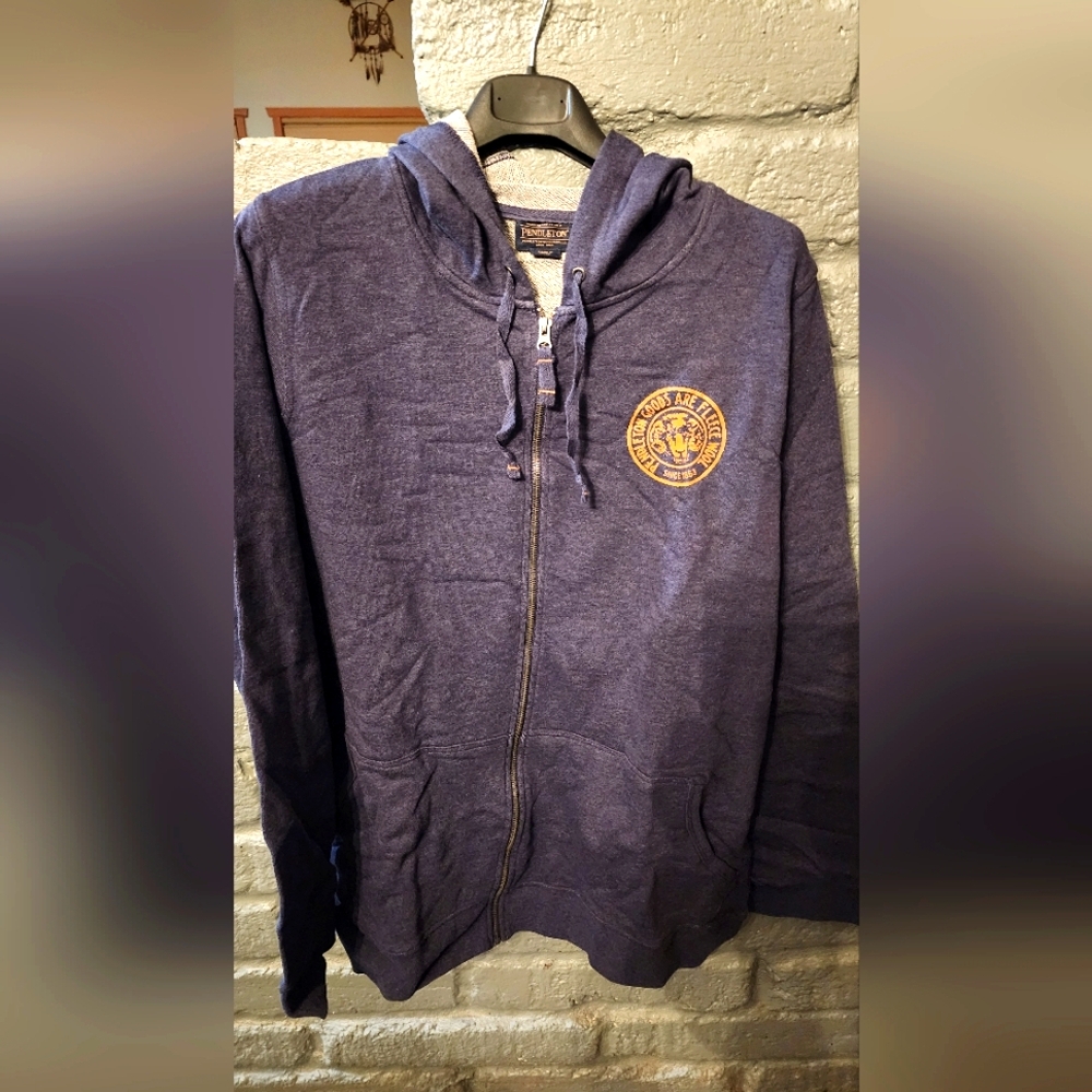 Pendleton Dark Blue Zip-Up Hoodie Jacket, Men's Size XXL